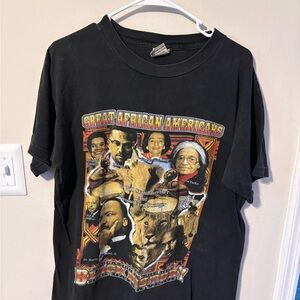 EXCHANGE Black Graphic Tee with Colorful Print